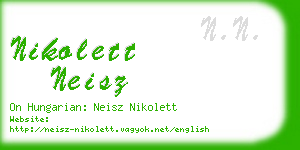 nikolett neisz business card